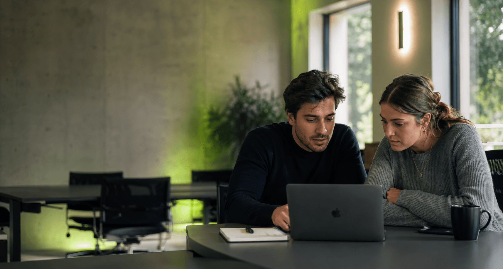 Founders working on a project